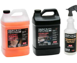 P&S Double Black Carpet and Upholstery Gallons & 3 Bottles with Sprayers Kit