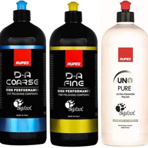 Rupes New DA System Combo Kit | 3 Bottles-1 Liter | Polish & Compound